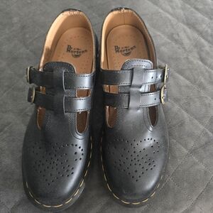 Dr. Martens Black Mary Jane Shoes Size 8